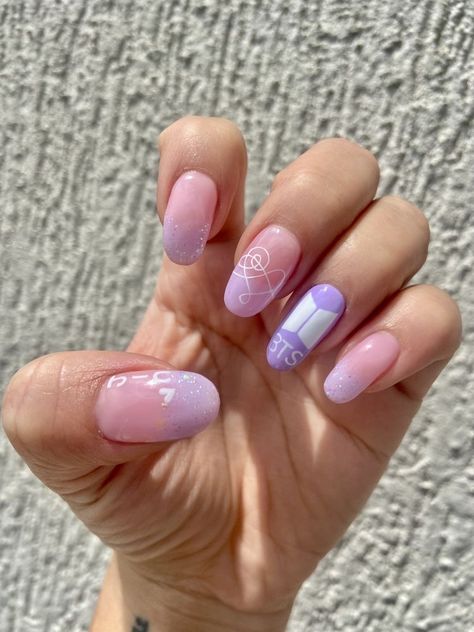 Army Nail Art, Lilac Nails Design, Army Nails, Nail Designs Ideas, Lilac Nails, Hello Nails, Purple Nail Designs, Korean Nails, Gel Nails Diy