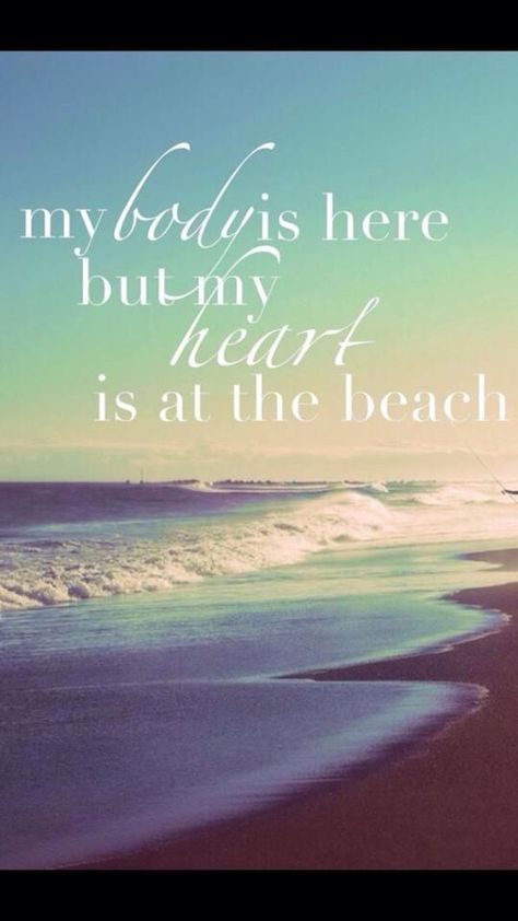 My heart belongs to the ocean beach quotes Heart Wave, Quotes Summer, Ocean Quotes, I Wish I Was, I Love The Beach, Beach Quotes, Beach Signs, Salt Life, Beach Living