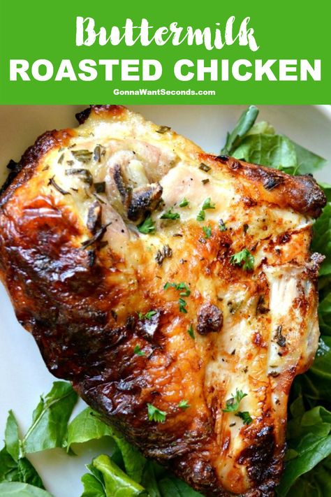 Buttermilk Roasted Chicken Recipes, Buttermilk Soaked Chicken, Buttermilk Baked Chicken Recipes, Chicken In Buttermilk Marinade, Chicken Marinated In Buttermilk, Buttermilk Brine For Chicken, Buttermilk Chicken Thighs, Buttermilk Roasted Chicken, Buttermilk Marinated Chicken