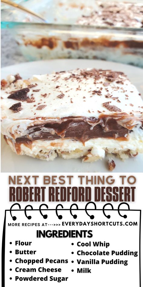 Filthy Wilma Dessert, Good Chocolate Dessert Recipes, Chocolate Layer Dessert Puddings, Chocolate Four Layer Delight, 9 X 9 Dessert Recipes, Chocolate Dessert With Pecan Crust, 7 Layer Chocolate Dessert, Desserts With Pecan Crust, 4 Layer Dessert Recipes