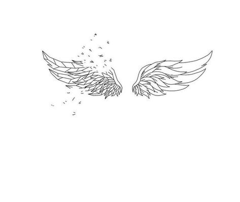 Wing Tattoo On Collar Bone, Loved By An Angel Tattoo Words, Aesthetic Wings Tattoo, Tattoo Ideas Wings, Simple Angel Wings Tattoo, Angel Wings Tattoo Design, Wings Tattoo Ideas, Collar Bone Tattoos, Wings Tattoo Design