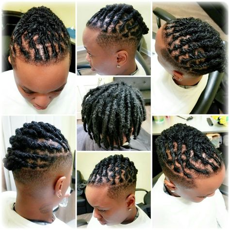 Short Loc style with undercut....super fresh Hairstyle For Short Locs Men, Men Short Loc Styles, Short Loc Styles Men, Short Loc Styles For Men, Locs Hairstyles Short, Short Loc Styles For Women, Locs Styling, Loc Styles For Women, Loc Twist