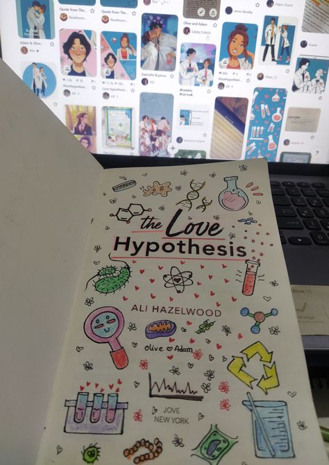 The Love Hypothesis Drawing, The Love Hypothesis Quotes Wallpaper, Annotating The Love Hypothesis, The Love Hypothesis Wallpaper, Love Hypothesis Annotations, Book Annotation Doodles, Olive The Love Hypothesis, The Love Hypothesis Fanart, The Love Hypothesis Book