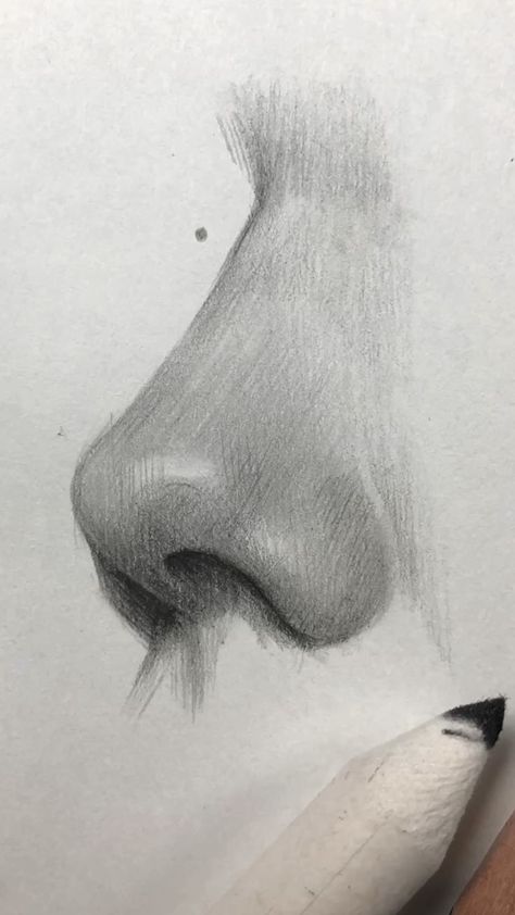 Drawing Of A Nose, The Nose Drawing, Drawing Hands, Couple Drawing, Drawing Eyes, Nose Drawing, Cool Pencil Drawings, Drawing Faces, Hummingbird Tattoo