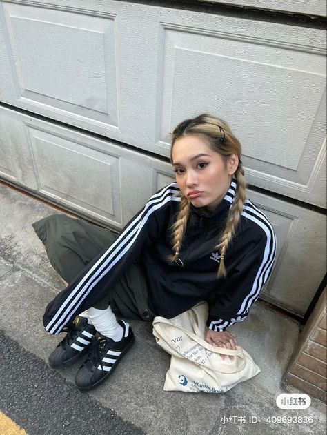 Adidas track pants outfit