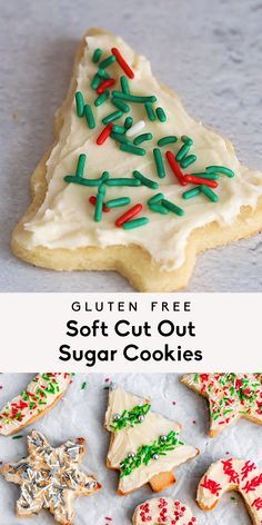 Soft Cut Out Sugar Cookies, Gluten Free Sugar Cookies Recipe, Cookies Made With Almond Flour, Sugar Cookies Gluten Free, Cookies Sans Gluten, Cut Out Sugar Cookies, Gluten Free Christmas Cookies, Cut Out Sugar, Gluten Free Sugar Cookies