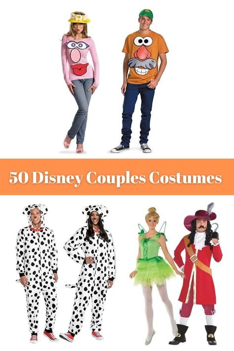 Disney Fancy Dress Couples, Disney Pairs Costume, Disney Character Couples Costumes, Disney Couple Bounding, Simple Disney Couple Costumes, Mickey And Minnie Costume Couple, Couple Disney Halloween Costumes, Disney Duo Costumes Couples, Fairytale Couple Costumes