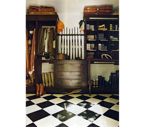 Southern Accents, May June 2006 Dress Room Ideas, Hunting Storage, Reloading Room, Gear Room, Dress Room, Hunting Room, Fishing Room, Trophy Rooms, Hunting Cabin