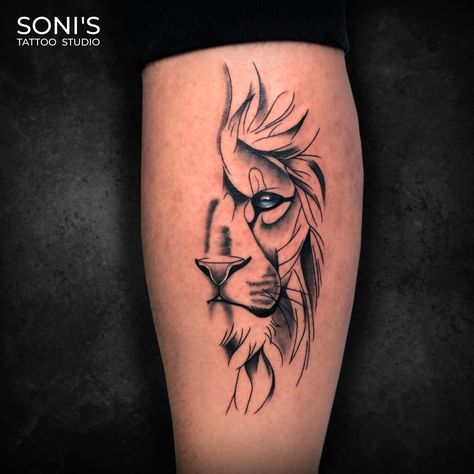 Lion tattoo is to convey the bravery and courage of the bearer.

Soni’s Tattoo Studio 
09974432274
Navsari Gujarat
.

Tattoo done by @_artist_nitesh_
at most Trusted Tattoo Studio of town @sonistattoo_by_nitesh
.

#sonistattoo #navsari #gujarat #india #tattoo #besttattooingujarat #besttattooinindia
#tattooingujarat #tattooinindia #tattoos #tattooartist #tattooideas #tattooist #tattoolife #tattoodesign #tattoolove #tattoowork #art #tattoostudio #tattooart #tattoopro #proffesionaltattooartist #customtattoo #uniquetattoo #trending #viral #instagram #love #explorepage #explore Lion Courage Tattoo, Men’s Lion Tattoo, Lion Walking Tattoo, Lion Forearm Tattoo For Men, Tattoo Ideas Lion, Lion Face Tattoo, Lion Tattoos For Men, Courage Tattoo, India Tattoo