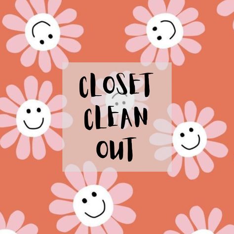 Clean Out Closet Sign, Closet Clean Out Picture For Facebook, Closet Clean Out Picture Cute, Facebook Interactive Post, Interactive Post, Declutter Closet, Home Beauty Salon, Template Facebook, Sale Logo