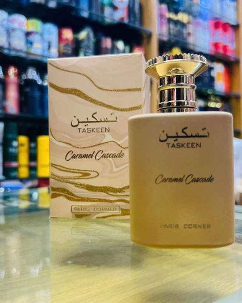 TASKEEN (CARAMEL CASCADE) BY PARIS CORNER This luxurious scent is the perfect blend of sweetness and sophistication. With top notes of warm caramel and golden honey, a heart of creamy vanilla and soft florals, and a base of smooth musk and amber, experience the irresistible charm of Taskeen Caramel Cascade! #TheSelfcareCart #skincarevendorinlagos #perfumevendorinlagos #affordablebodyessentialsinlagos #bodycareessentials Golden Honey, Body Mist, A Heart, Body Care, Caramel, Amber, Vanilla, Honey, Fragrance