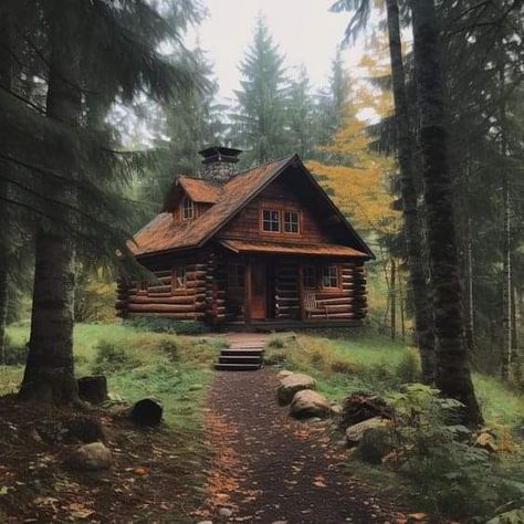 Cabin Interior Design Ideas, Apocalypse Ideas, Rustic Cabin Interior, A Cabin In The Woods, Cabin Interior Design, Old Cabin, Cabin Aesthetic, Forest Cottage, Forest Cabin