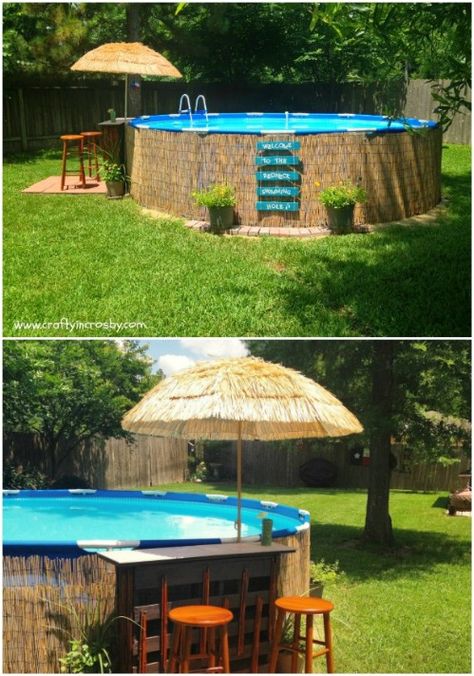 38 Genius Pool Hacks to Transform Your Backyard Into Your Own Private Paradise Piscina Pallet, Outdoor Pool Area, Pool Hacks, Intex Pool, Diy Swimming Pool, Above Ground Pool Landscaping, Backyard Pool Landscaping, Above Ground Swimming Pools, Diy Pool