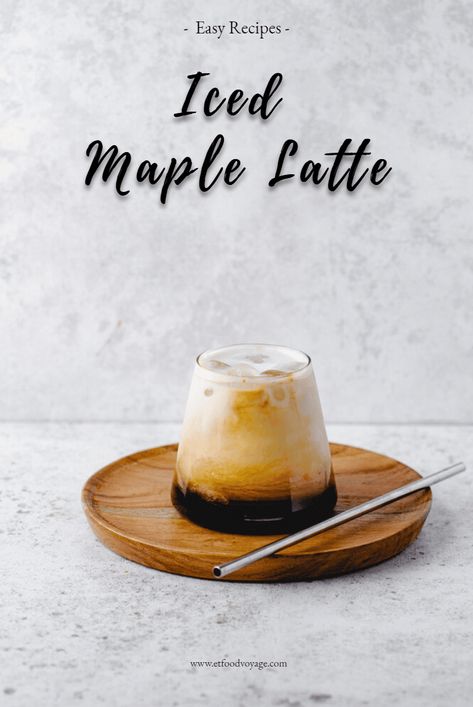 Maple Syrup Coffee Recipes, Salted Maple Latte, Iced Tea Latte, Maple Latte Recipe, Cold Oats, Maple Latte, Iced Latte Recipe, Coffee Lattes, Family Meal Prep