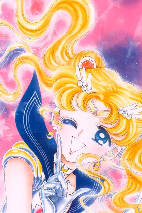 . Anime, Sailor Moon, Blonde, Moon, Blue