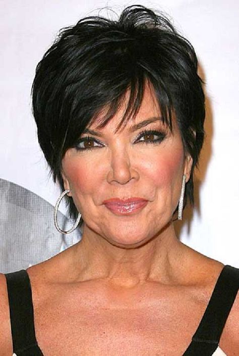 short haircuts for middle aged woman - Google Search Kris Jenner Haircut, Kris Jenner Hair, Jenner Hair, Hairstyles For Thick Hair, Short Black Hair, Classy Hairstyles, Medium Short Hair, Short Hairstyles For Thick Hair, Mom Hairstyles