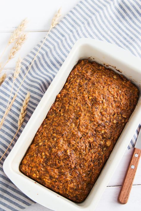 Whole Wheat Carrot Cake - Made with eggs, oil, carrots, sugar, whole wheat flour, baking powder, baking soda, cinnamon | CDKitchen.com Whole Wheat Carrot Cake, Wheat Cake Recipe, Carrot Cake Bread, Wheat Recipes, Treats Recipes, Kinds Of Desserts, Sweet Treats Recipes, Carrot Cake Recipe, Whole Wheat Flour