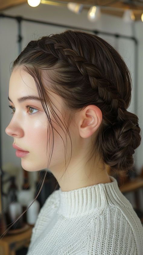 20 Exquisite French Braid Styles for Black Hair Formal Women Hairstyles, Black Hair Hairstyles Braids, Long Hair Hairstyles Women, Sleek Braid Hairstyles, Cute French Hairstyles, Stylish Buns For Long Hair, Hair Styles With Bun, Bun Hair Styling, Hairstyle For Bun