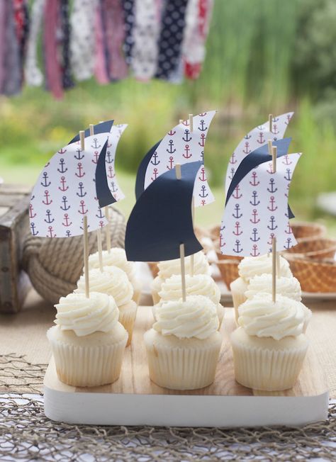 Vintage Nautical Birthday Party via Kara's Party Ideas | The Place For All Things Party! KarasPartyIdeas.com (46) Boat Party Theme, Sailing Party, Sailor Birthday, Sailor Baby, Nautical Birthday Party, Nautical Themed Party, Nautical Birthday, Nautical Party, Nautical Baby Shower