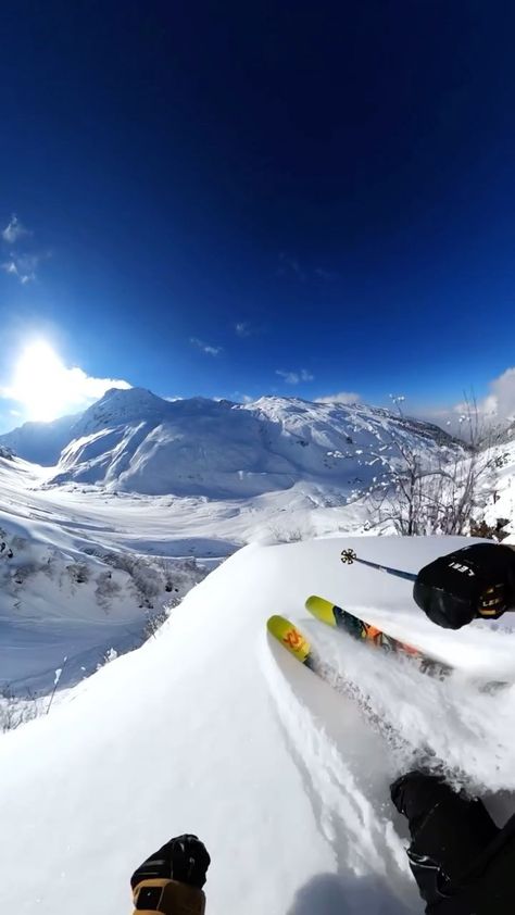 Powder Skiing, Snow Skiing, Winter Fun, Gopro, Snowboarding, Skiing, Vision Board, Natural Landmarks, Travel