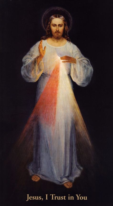 High Resolution Restored Vilnius Divine Mercy Image. The original painting that St. Faustina had drawn. Healing Paintings, Devine Mercy, Divine Mercy Novena, Divine Mercy Jesus, Divine Mercy Image, Divine Mercy Sunday, Divine Mercy Chaplet, Faustina Kowalska, Christ Artwork