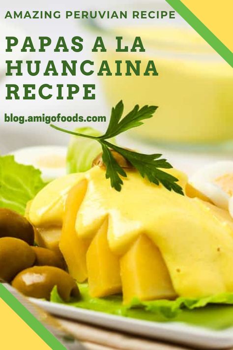 Peruvian Potatoes With Sauce, Papa Ala Huancaina Recipe, Peruvian Dishes Recipes, Peruvian Thanksgiving, Peruvian Recipes Authentic, Peruvian Side Dishes, Papa A La Huancaina Recipe, Huancaina Sauce Recipe, Peruvian Breakfast