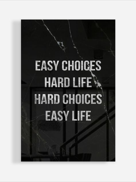 motivational quote Difficult Decisions Quotes, Decision Quotes, Health Wealth And Happiness, Difficult Decisions, Visual Board, Quotes Poetry, Easy Life, Photo Boards, Health Wealth