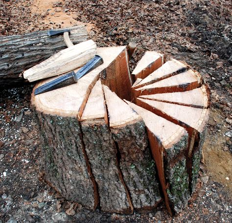 Splitting Wood, How To Split, Green Woodworking, Wood Shingles, Oak Panels, Got Wood, Woodworking Magazine, Built In Furniture, Popular Woodworking