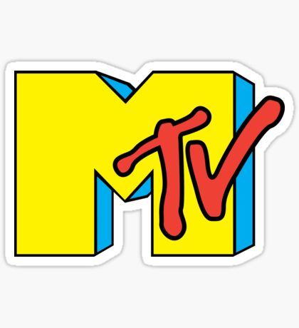 Artist Logos, Mtv Logo, 80s Theme Party, 80s Theme, Snapchat Stickers, Bubble Stickers, Tumblr Stickers, Room Deco, Illustrator Artist