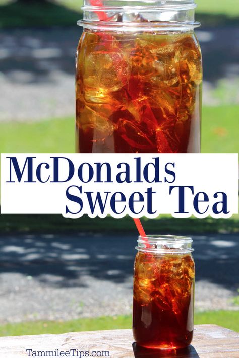 Diy Mcdonald’s Sweet Tea, Mcdonald’s Sweet Tea, Mcdonald’s Sweet Tea Recipe, How To Make Sweet Tea At Home, Mcdonalds Sweet Tea Recipe, Home Made Sweet Tea, How To Make The Best Sweet Tea, Milo’s Sweet Tea Recipe, Best Sweet Tea Recipe