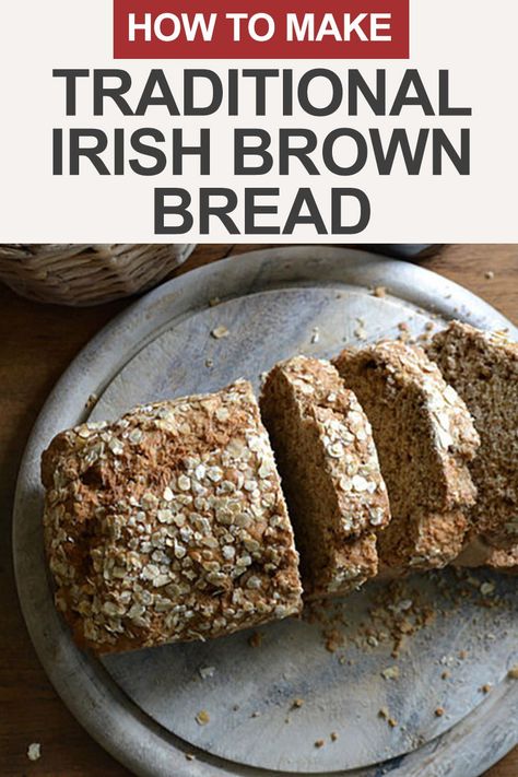 Learn how to make your own bread with this recipe for traditional Irish Brown Bread. It's hearty and delicious! Irish Brown Soda Bread, Irish Brown Bread Recipe, Brown Soda Bread, Irish Brown Bread, Brown Bread Recipe, Irish Bread, Traditional Irish Soda Bread, Soda Bread Recipe, Irish Cooking