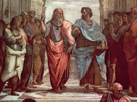 Plato And Aristotle, Famous Philosophers, Greek Philosophy, Ancient Greek Philosophers, Tricky Questions, Greek Philosophers, Most Famous Quotes, Historical Painting, Socrates