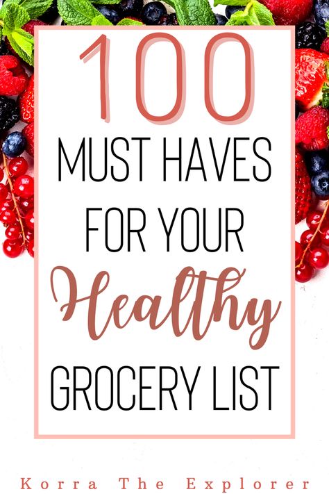 100 must haves for your healthy grocery list! Healthy grocery finds! Healthy Grocery Lists, Low Calorie Popcorn, Grocery List Healthy, Low Calorie Cheese, Low Calorie Ice Cream, Healthy Grocery Shopping, Healthy Shopping List, Caffeine In Tea, Chicken Protein