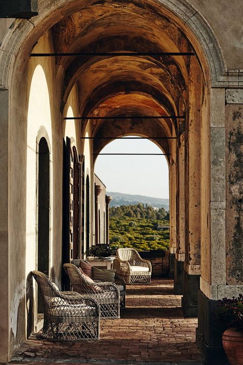 A beautiful ruined house in Sicily turned into an idyllic house Italy House, Beautiful Ruins, Home Grown Vegetables, Sicily Italy, Stunning Interiors, House Garden, Barn Style, Outdoor Rooms, Pool House