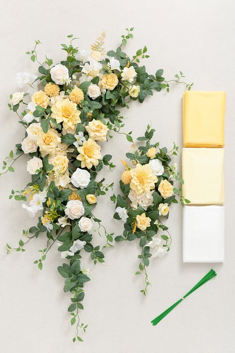 Yellow flower centerpieces