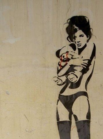 . Stencil Wall, Urbane Kunst, Street Art Banksy, Banksy Art, Graffiti Artwork, Amazing Street Art, Stay Gold, Arte Obscura, Stencil Art