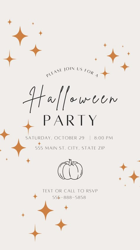 Printable Halloween Party Invitation Halloween Party Invites Wording, Halloween Invitations Template Free, Halloween Invitations Template, Halloween Invitation Ideas, Happy Halloween Font, Halloween Invitation Wording, Witch Birthday, Halloween Invitation Card, Printable Halloween Invitations