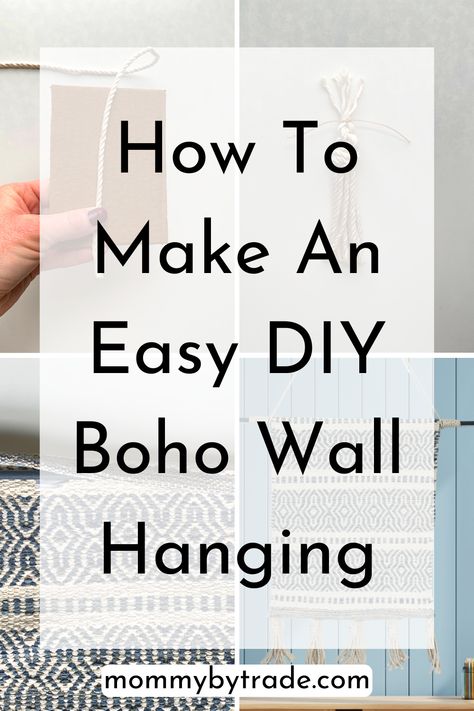 Do you love chic Boho wall hangings but hate paying the price? I made this super easy DIY Boho Wall Hanging for a fraction of the typical cost by using a PLACEMAT! I know it sounds odd but I promise it looks more expensive than it sounds! #diybohowallhanging #homediy #diywallhanging #diywalltapestry #bohowallart #diywallart Placemat Wall Art, Boho Wall Hanging Diy, Cheap Boho Decor Ideas, Diy Boho Wall Hanging, Sponge Paint Brush, Boho Art Painting, Wood Placemats, Cheap Boho, Relaxing Summer