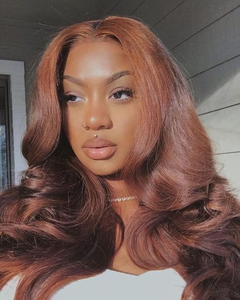 Honey Blond, Ginger Hair Color, Dyed Natural Hair, Honey Hair, Hair Laid, Auburn Hair, Hair Inspo Color, Hair Weave, Hair Color For Black Hair