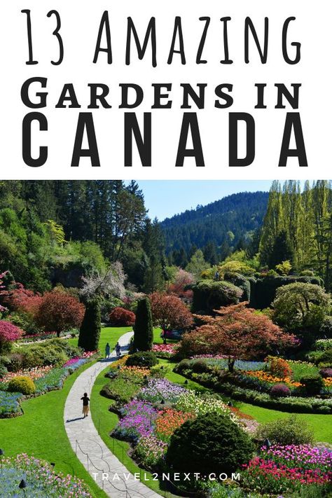 13 Amazing Canadian Gardens. From coast to coast, blooming treasures await discovery. #canada #amazing #gardens #explore #thingstodo #devonian #botanical #edmonton #lilacdellarboreteum #ottawa #ontario #vancouver #britishcolumbia #quebec #montreal Ontario Road Trip, Travel Ticket, Funny Travel Quotes, Alberta Travel, Canada Goose Women, Victoria Bc Canada, Butchart Gardens, Funny Travel, Travel Canada