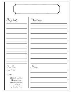 Free Editable Recipe Card Templates For Microsoft Word - FREE DOWNLOAD Full Page Recipe Template Free Editable, Free Recipe Card Template, Free Recipe Template Editable, Full Page Recipe Template, Recipe Binder Printables Free, Recipe Templates Free, Recipe Printables, Recipe Binder Printables, Recipe Template Printable