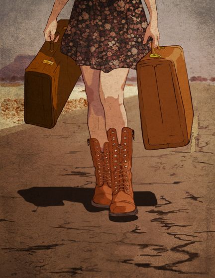 Melissa Eymann Bag Illustration, Suitcases, Illustrations Posters, Fashion Illustration, Beautiful Art, Visual Art, Cool Art, Concept Art, Pop Art