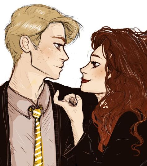 Ted Tonks and Andromeda Black Ted Tonks, Andromeda Tonks, Rose And Scorpius, Andromeda Black, Scorpius And Rose, Welcome To Hogwarts, Black Sisters, Potter Art, Harry Potter Marauders