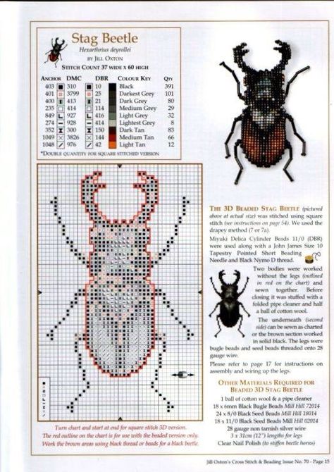 Beetle Collection, Bugs Embroidery, Pixel Pattern, Cross Stitch Animals, Cross Patterns, Tapestry Crochet, Stitching Art, A Cross, Brick Stitch