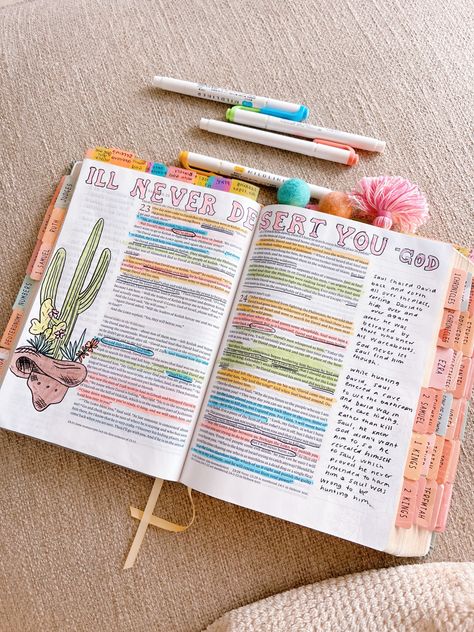 The Good And Beautiful Bible Study, Bible Study Photos, Bible Notes Ideas, Bible Goals, Colorful Bible, Bible Highlighting, Journal Bible Quotes, Aesthetic Bible, Bible Drawing