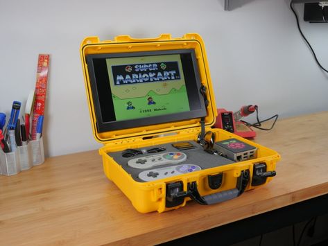 AdventurePi: The Ultimate DIY Raspberry Pi Portable Arcade - Howchoo Pi Arcade, Adding Game, Arcade Bartop, Gamer Aesthetic, Arcade Buttons, Retro Games Console, Portable Display, Tech Diy, Best 3d Printer