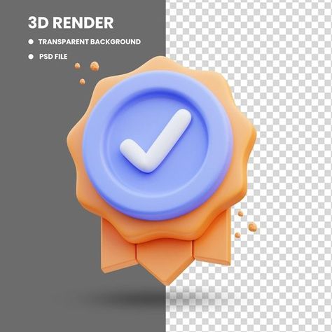 3d Badge Design, Task Icon, Business Certificate, Badge Illustration, Virtual Reality Art, Achievement Certificate, Work Icon, Badge Icon, Photo Elements