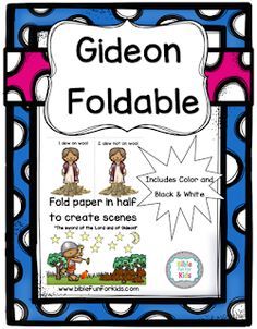 www.biblefunforkids.com Gideon Bible, Bible Class Activities, Sunday School Printables, Story Crafts, Bible Camp, Preschool Bible Lessons, Childrens Sermons, Children's Church Crafts, Bible Story Crafts