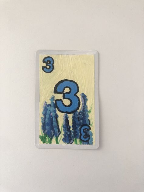 Check out Cati Stabell for more cards! Deck Of Cards Painting Ideas, Painted Uno Cards, Diy Uno Cards Ideas, Uno Card Painting, Uno Card Painting Ideas, Custom Uno Cards, Diy Uno Cards, Carte Uno, Card Painting