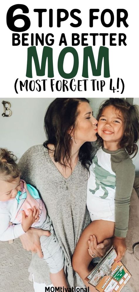 6 Simple Ways To Be A Better Mom TODAY! Learn how to be present in your child's life. How to be a more present mother. Little tips and tricks for being a happier, calmer mom. Being a new mom can be hard! Dealing with toddlers and newborns is difficult but these motherhood hacks will help you be the best parent you can! #motherhood #mom #newmom #momtips #parenting Being A Better Mom, Be A Better Mom, Better Mom, Motherhood Inspiration, Mom Life Hacks, Parenting Skills, Mom Hacks, Gentle Parenting, Happy Mom